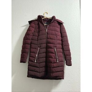 Tommy Hilfiger long car coat jacket puffer L warm Winter Professional